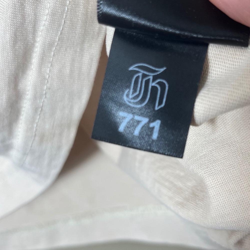 Hours Heavyweight Combed Cotton T-Shirt‎ Sand Beige Boxy Minimalist Mens Large L - Picture 5 of 6